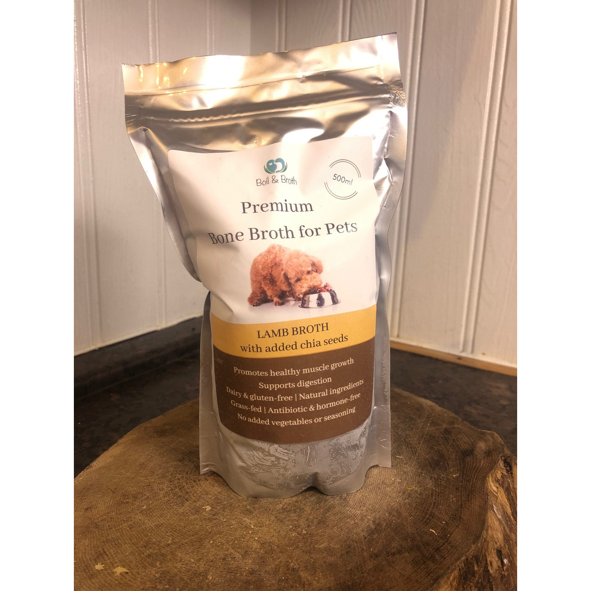 boiling dog bones in broth