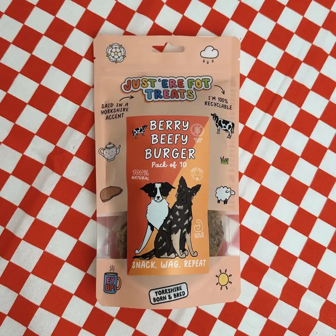 Nowt Fried Beefy Berry Burger � Pack of 10