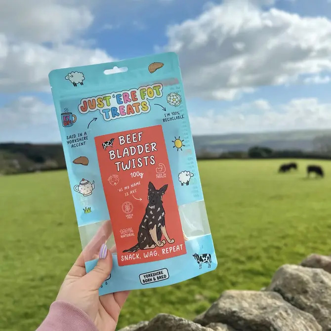 Beef Bladder Twists 100g