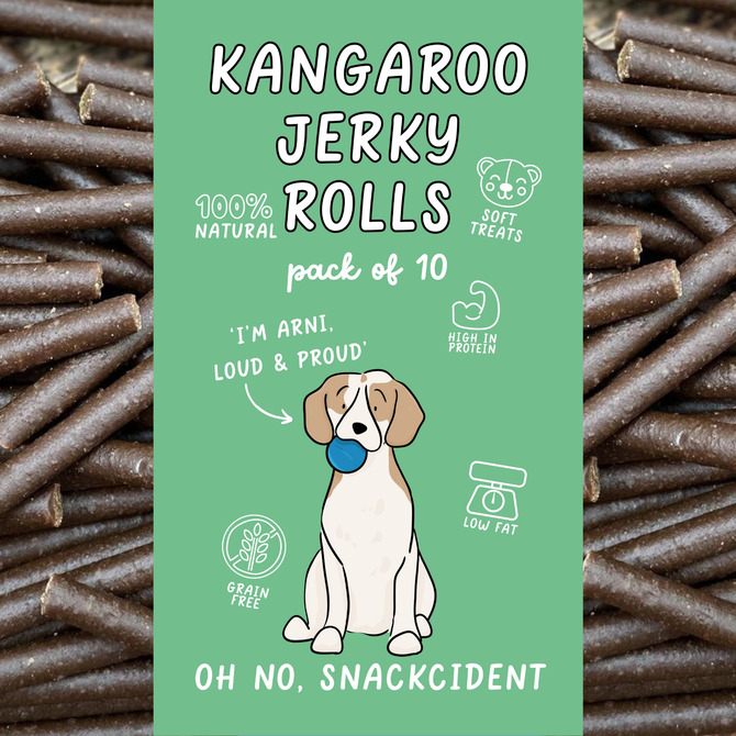 Kangaroo Jerky Rolls PK10