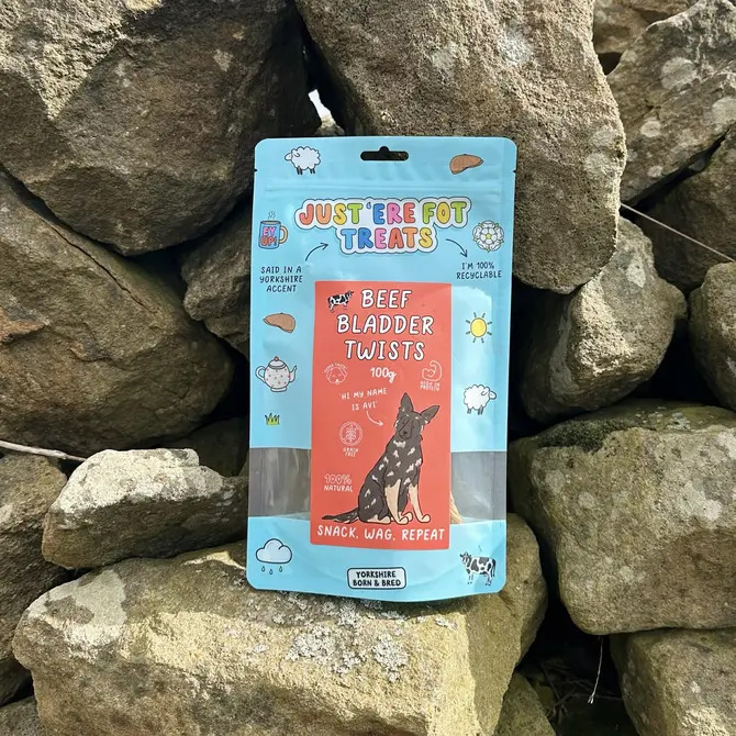 Beef Bladder Twists 100g