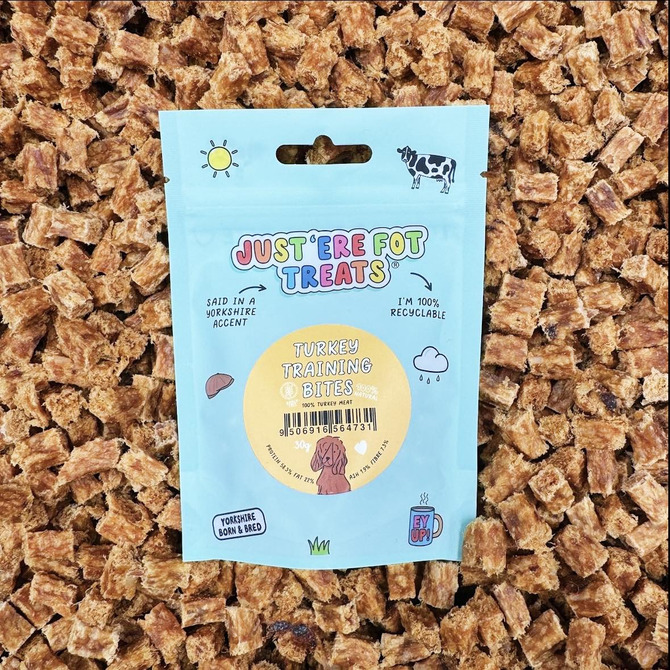 Just 'Ere Fot Treats - Turkey Training Bites - 30g