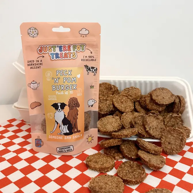 Nowt Fried Peck 'N' Pom Burger - Pack of 10