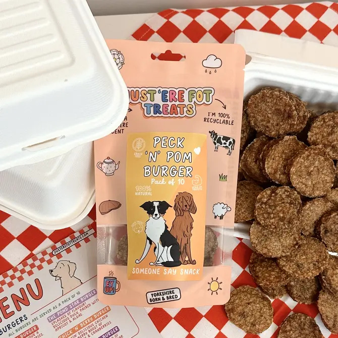 Nowt Fried Peck 'N' Pom Burger - Pack of 10