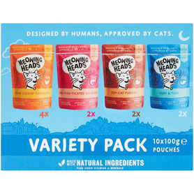 Meowing Heads - Wet Cat Food - Variety Pack 10 x 100g