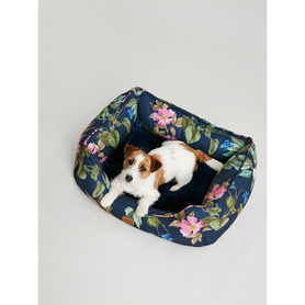 Joules Botanical Floral Dog Box Bed