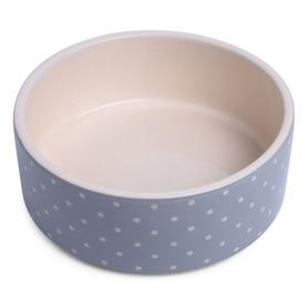PetFace Grey Dots Ceramic Bowl 15cm
