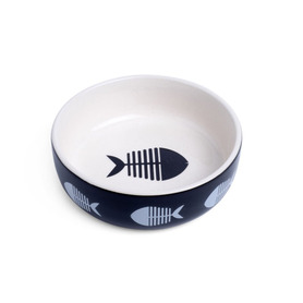PetFace Big Fish Bowl Ceramic Cat Bowl 13cm