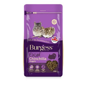 Burgess Excel Chinchilla Nuggets 1.5kg 50% Off (BBD 19/04/22)