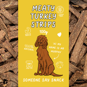 Just 'Ere Fot Treats - Meaty Turkey Strips - 100g