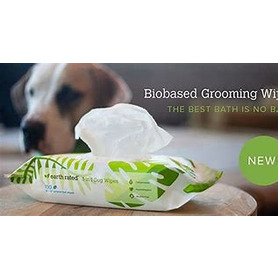 Earth Rated Pet Grooming Wipes Unscented 20x20cm
