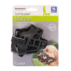 Rosewood Soft Basket Muzzle Black