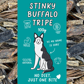 Stinky Buffalo Tripe 100g
