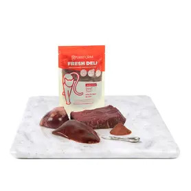 Purrform Pouch Fresh Deli 7x70g Beef Trim with Ox Heart & Liver