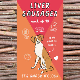 Just 'Ere Fot Treats - Liver Sausages PK10