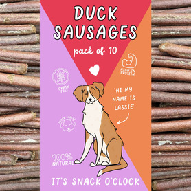 Just 'Ere Fot Treats - Duck Sausages Pk10