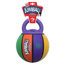GiGwi 'Jumball ' Basketball Ball with rubber handle Multi