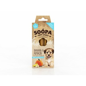 Soopa Banana & Pumpkin Puppy Dental Sticks 100g