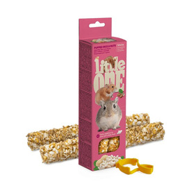 Little One Sticks For Hamsters, Rats, Mice & Gerbils With Puffed Rice and Nuts 2x55G