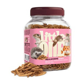 Little One Mealworms. Snack for Omnivores and Small Mammals 70g