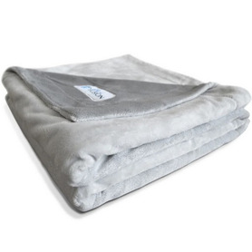 PetFusion - Premium Blanket Grey Reversible Micro Plush - Medium 112x86cm