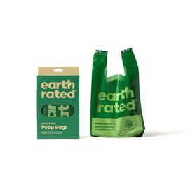 Earth Rated Poop Bags 120 Tie Handle Bags - Unscented