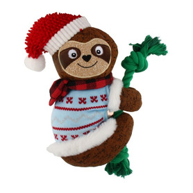 GiGwi Plush Friendz Plush Sloth with Rope