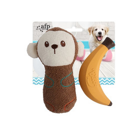 All For Paws Little Buddy Happy Monkey 2pk Toy