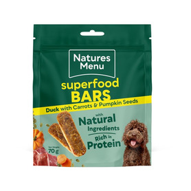 Natures Menu Country Hunter Superfood Bars - Duck with Carrot & Pumpkin Seeds