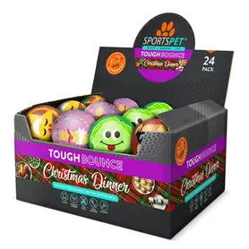 Sportspet Xmas Dinner Tough Bounce - Single Ball