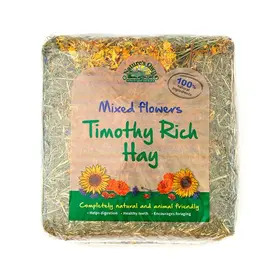 Natures Own Timothy rich hay with Mixed Flowers 1kg