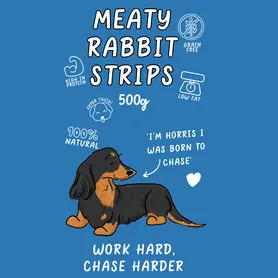 Meaty Rabbit Strips - 500g