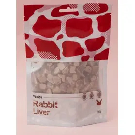 Waita Freeze Dried Rabbit Liver Treats for Dogs & Cats 60g