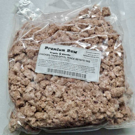 PRTC Chicken Tripe & Offal Mince 80:10:10 1kg