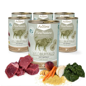 AniForte PureNature - Wet Food for Dogs - Wild Buffalo Adult 400g