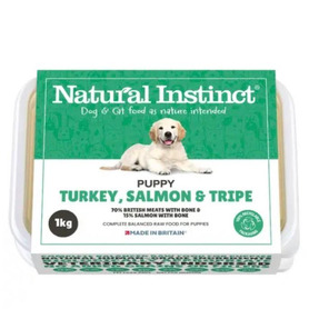 Natural Instinct Puppy Turkey, Salmon and Tripe 1kg