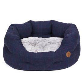 PetFace Midnight Tweed Oval Pet Bed