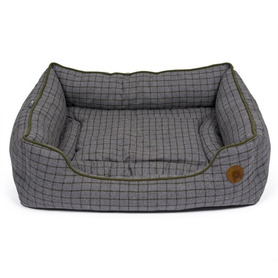 PetFace Moss Green Square Pet Bed