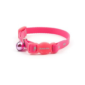 Ancol Safety Kitten Collar Hi-Vis Pink