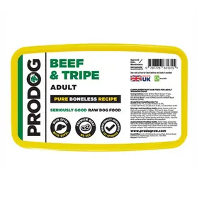 ProDog Pure Boneless Beef & Green Tripe with Offal 1kg