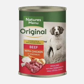Natures Menu Original Dog Tins - Beef & Chicken with Vegetables 400g