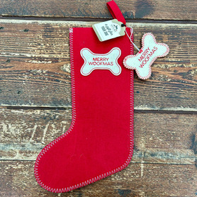 Merry Woofmas Stocking and Decoration