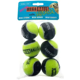 Hem&Boo Mega Balls 1.8" Squeaker - 6 Pack
