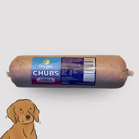 Dougies Chubs Turkey & Cranberry 450g