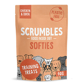 Scrumbles Dog Treats Softies Chicken & Duck Training Treats 90g