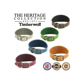 Ancol Timberwolf Leather Hound Collar