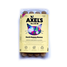Axel's Elixir Cat -  Duck Happy Bones, Bone Broth (12 x 20g)