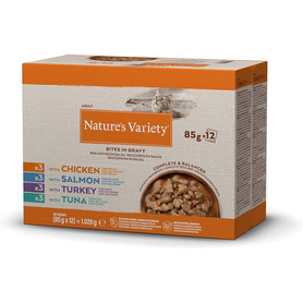 Natures Variety - Wet Cat Food - Bityes in Gravy Multipack 12x85g