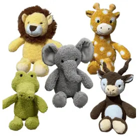 Hem&Boo Plush Dog Toys - Safari