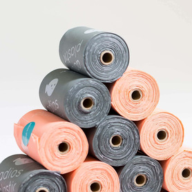 *10% OFF* Adios Plastic Coral with Handles - 4 Rolls (60 Bags)
